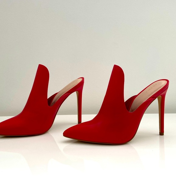 Red Stiletto Mules by Aldo - Picture 7 of 9